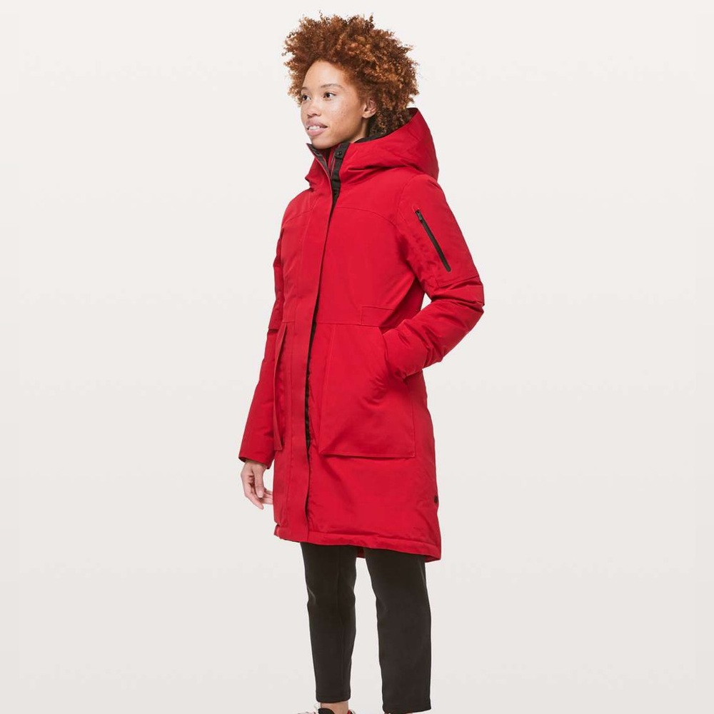 Lululemon Winter Warrior Parka Red Size 8 (Worn Once)